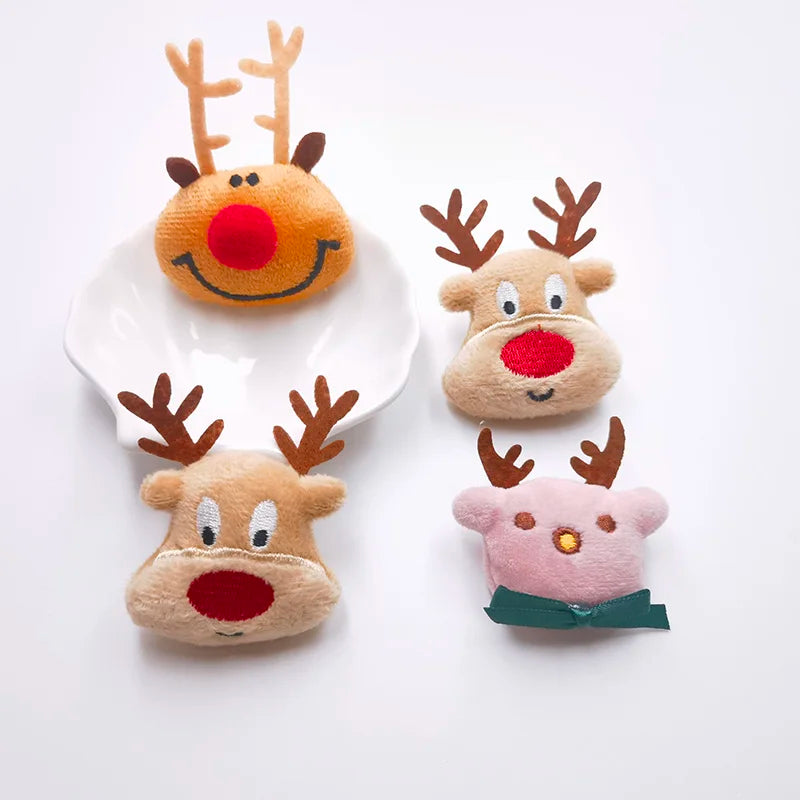 10PCS/Lot cartoon chrismas deer  Padded Applique Crafts for Children