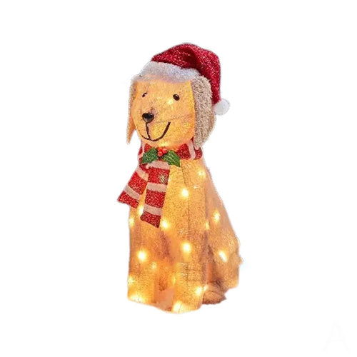 Christmas Outdoor Decorations Snowman Santa Dog Acrylic Garden Decor