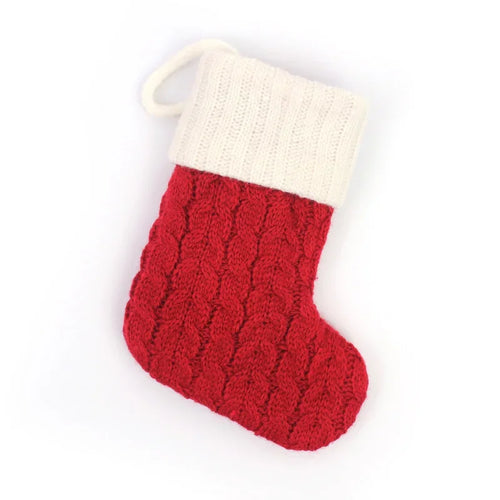 Letters Christmas Stocking New Knitting Christmas Tree Pendant