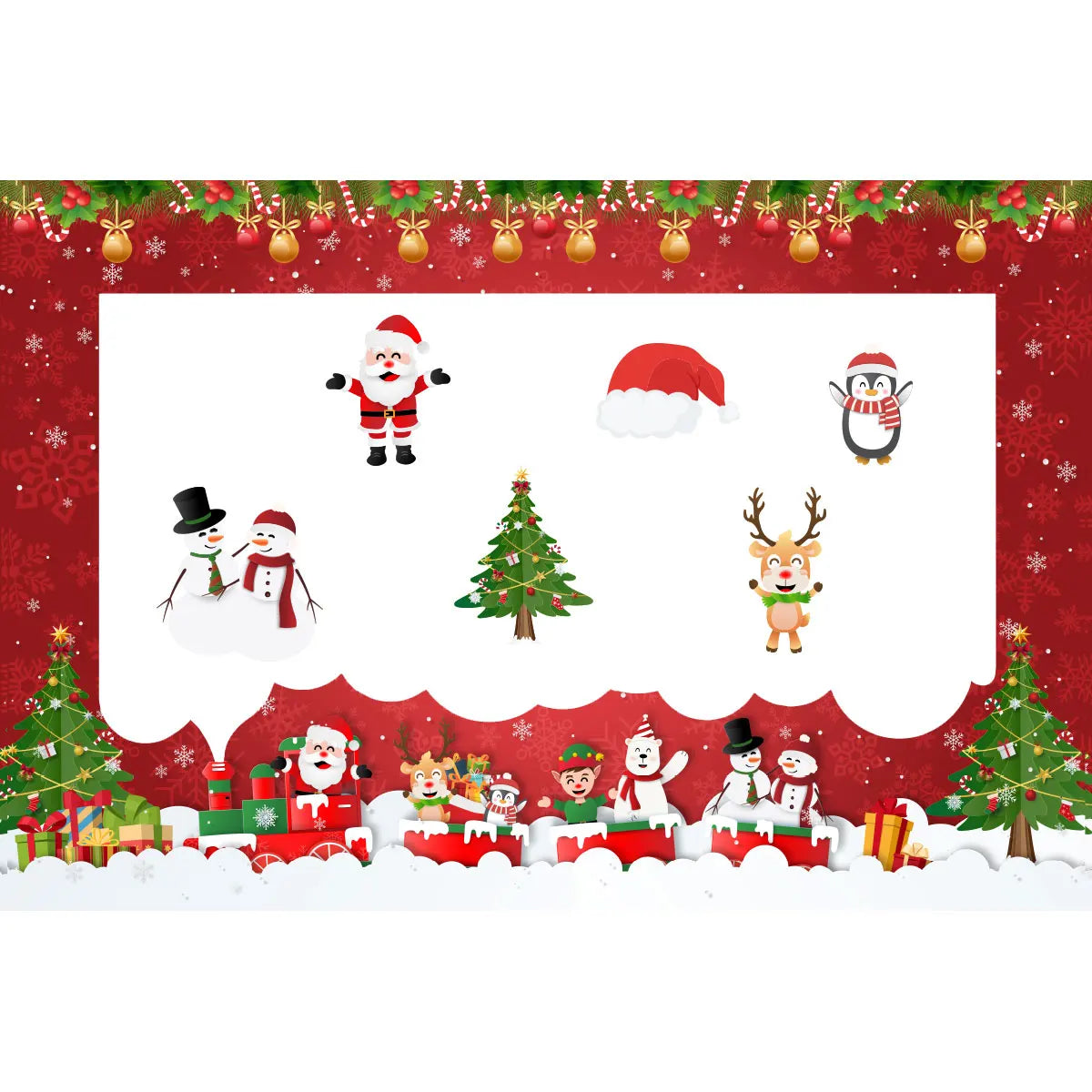 Christmas Frame Photo Prop Merry Christmas Decorations For Home 2024