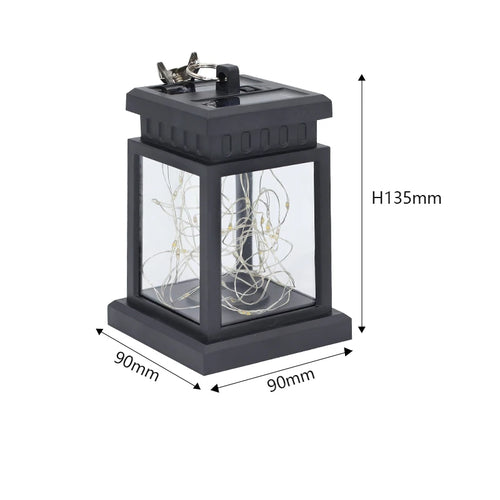 LED Retro Flickering Hanging Lantern Candle Bright Pathway Decoration