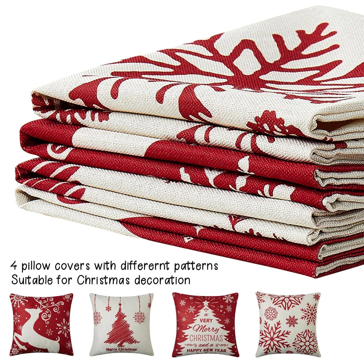 2023 Christmas Pillow Covers Christmas Decorations Throw Pillow Covers