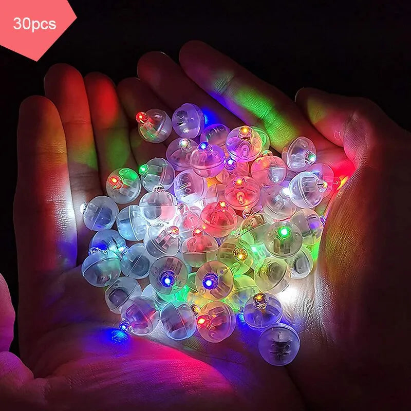 30Pcs LED Balloon Light,Tiny Mini Round Ball Lamp For ,Bar Lantern