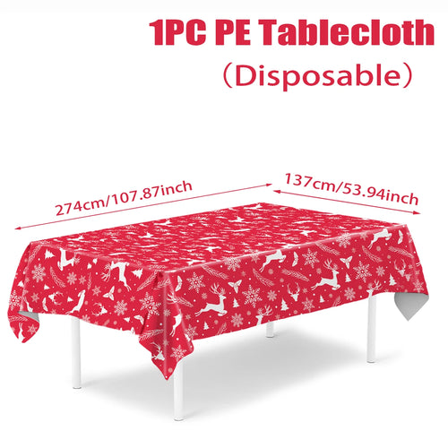 Christmas Tablecloth Merry Christmas Decorations For Home 2024 Navidad