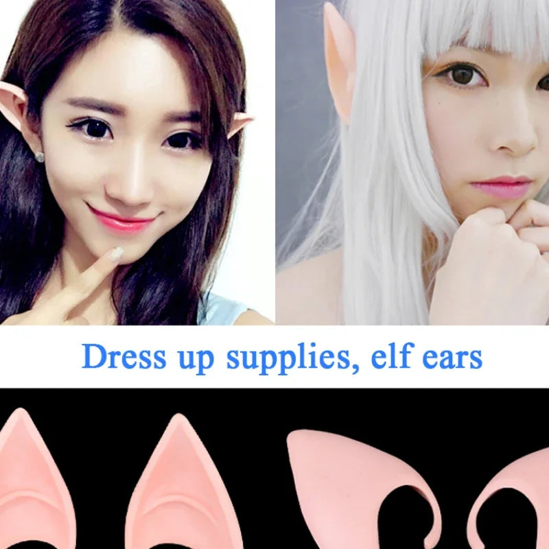 Mysterious Angel Elf Ears Latex Ears for Fairy Cosplay Costume