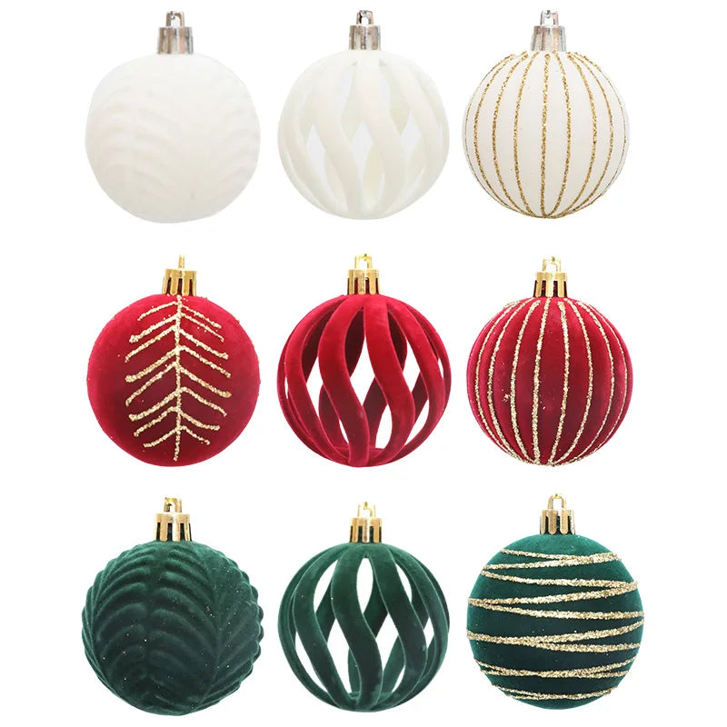 6pcs/box Christmas Balls Christmas Tree Hanging Ornaments High Quality