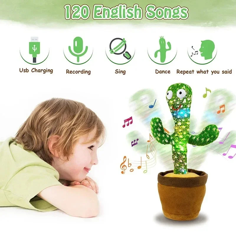 Kids Dancing Talking Cactus Toys Interactive Talking Sunny Cactus