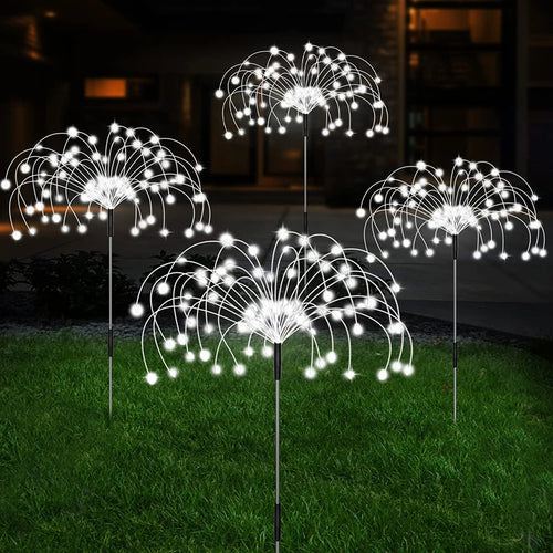 LED Solar Firework Lamp Outdoor Garden Decor Pathway Fairy Lights