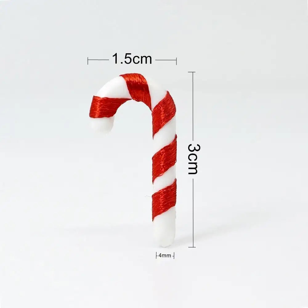 20Pcs Mini Candy Cane Christmas Tree Decoration Xmas Pendant DIY Home