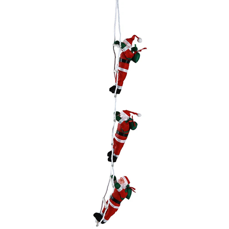 Santa Claus Climbing Ladder Ornaments Xmas Tree Santa Claus Climbing