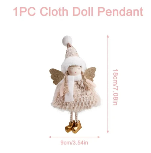 Christmas Angel Doll Pendants Xmas Tree Decor Merry Christmas