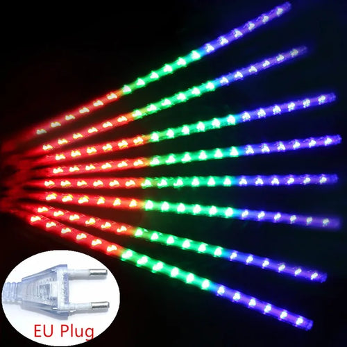 Christmas LED Meteor Garland Festoon Holiday Strip Light Outdoor