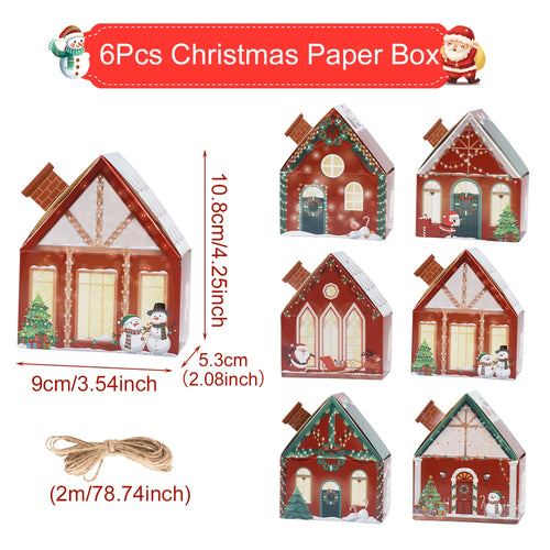 Christmas Gingerbread House Candy Box Merry Christmas Decoration For