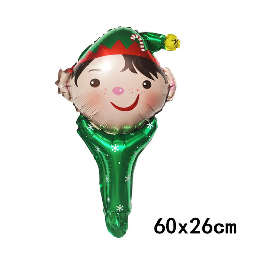 Merry Christmas Foil Balloon Navidad 2023 Home Decoration Santa Claus