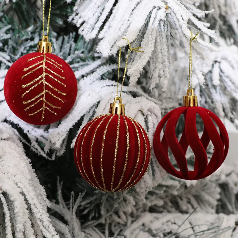 6pcs/box Christmas Balls Christmas Tree Hanging Ornaments High Quality