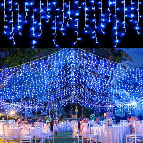 Christmas Lights Waterfall Outdoor Decoration 5M Droop 0.4-0.6m Led