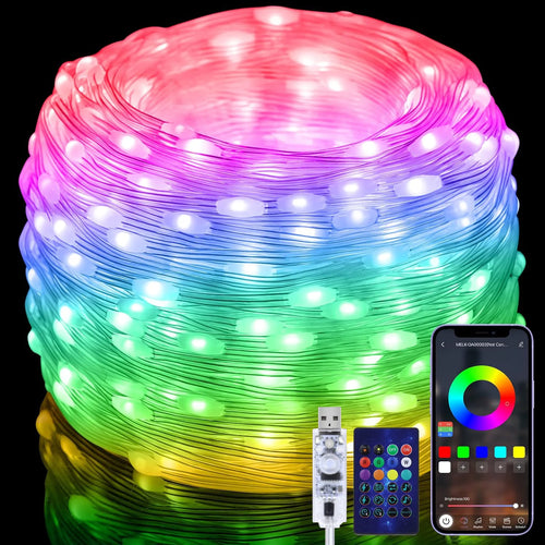 RGB IC Smart String Light DIY LED Fairy Lights Programmable WS2812B