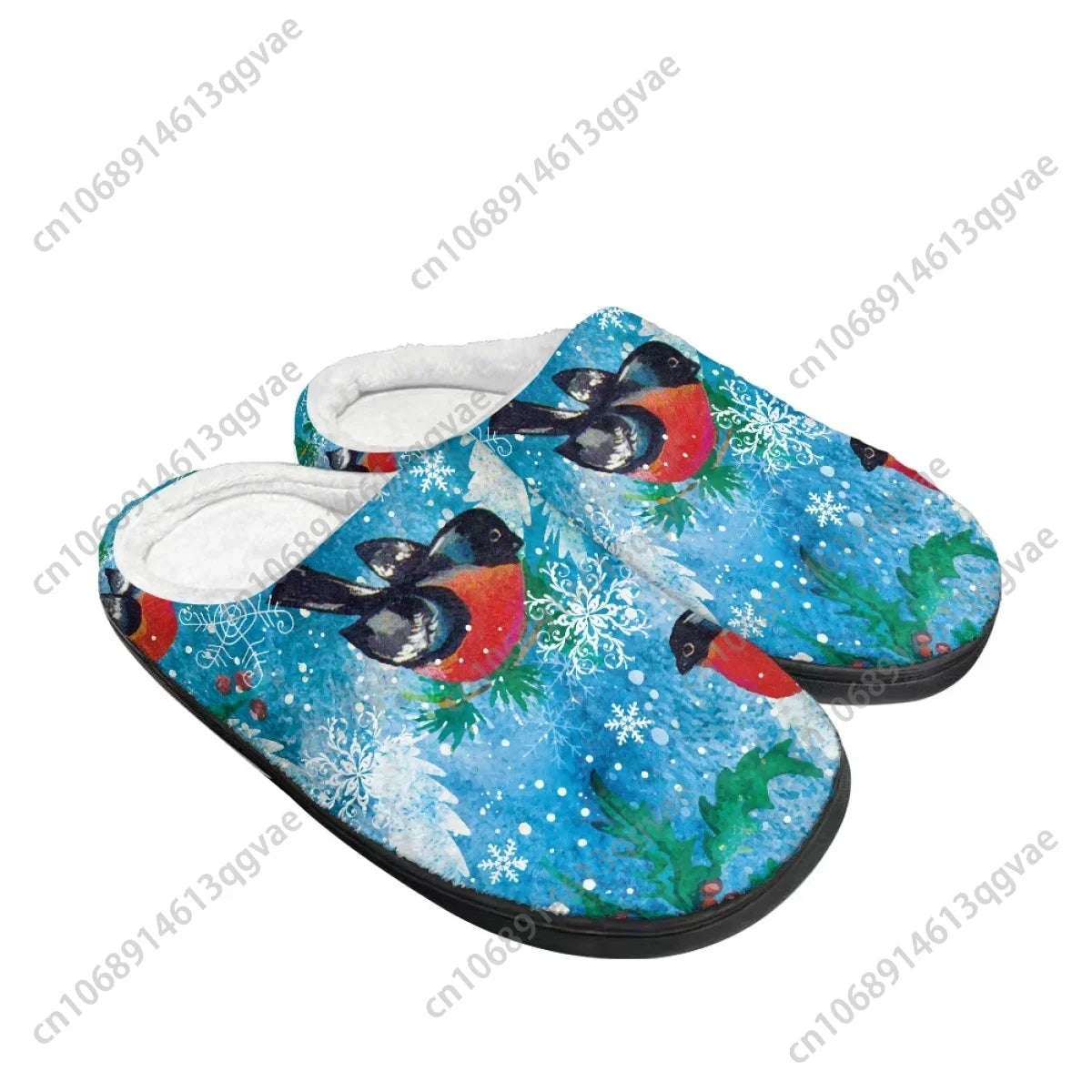 New Merry Chrismas Snowflake Christmas House Home Cotton Slippers Mens