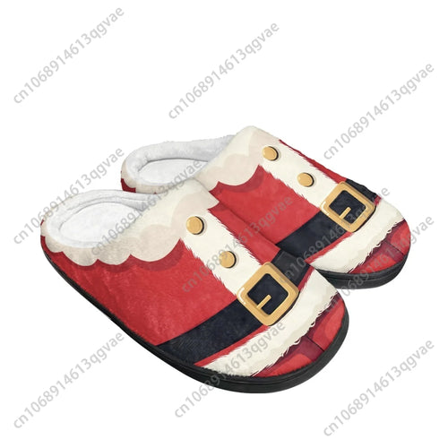 2025 New Arrival Red Santa Claus Merry Chrismas Home Cotton Slippers