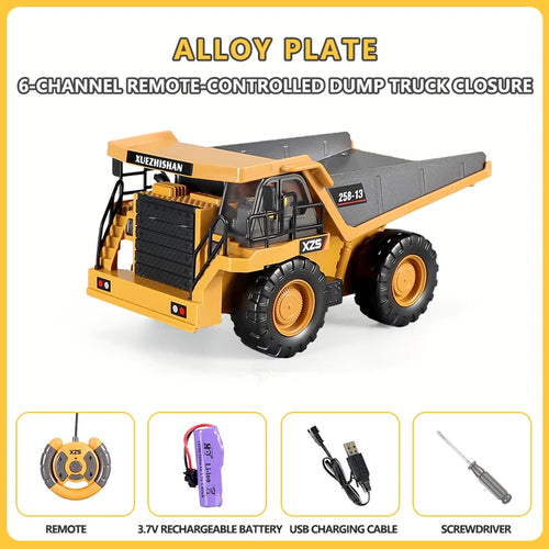 RC Excavator Dumper Car 2.4G Remote Control Engineering Vehicle