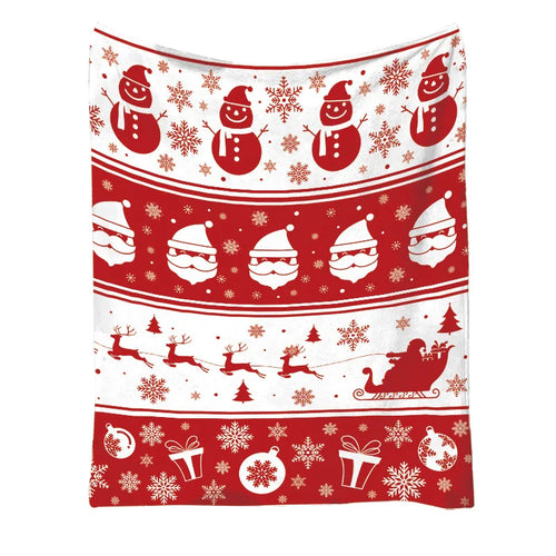 Christmas Throw Blanket - Soft and Warm Sherpa Christmas Throw