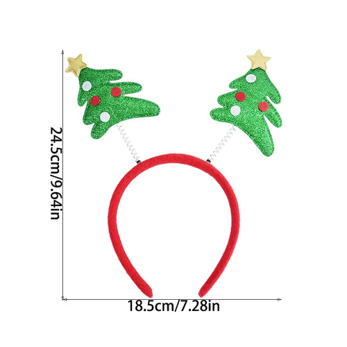 Merry Christmas Headbands Cute Xmas Santa Elk Antlers Headband Hair