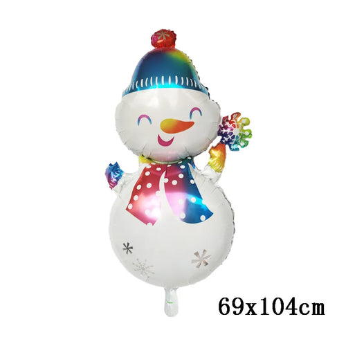 Merry Christmas Foil Balloon Navidad 2023 Home Decoration Santa Claus