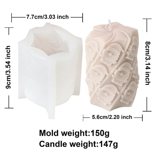 3D Christmas House Candle Silicone Mold DIY Creative Cabin Log Cabin