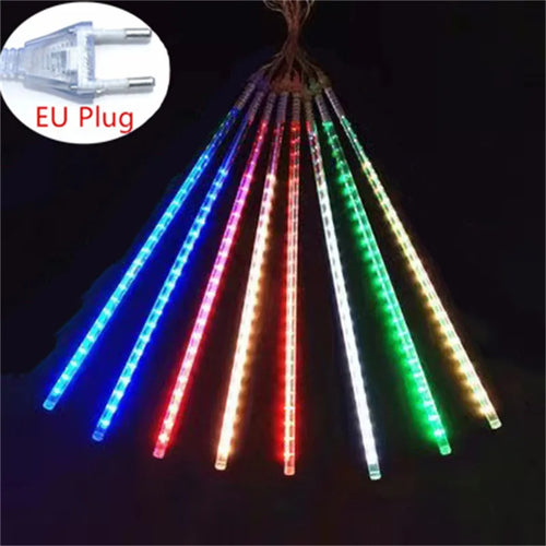 Christmas LED Meteor Garland Festoon Holiday Strip Light Outdoor