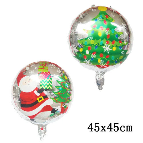 Merry Christmas Foil Balloon Navidad 2023 Home Decoration Santa Claus