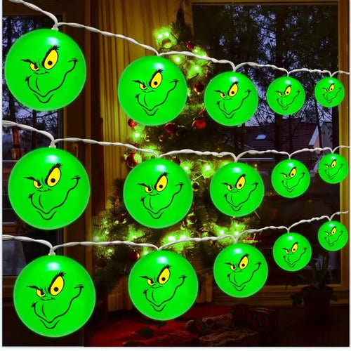 2024 Halloween Day Christmas Decoration Party String Lights Funny