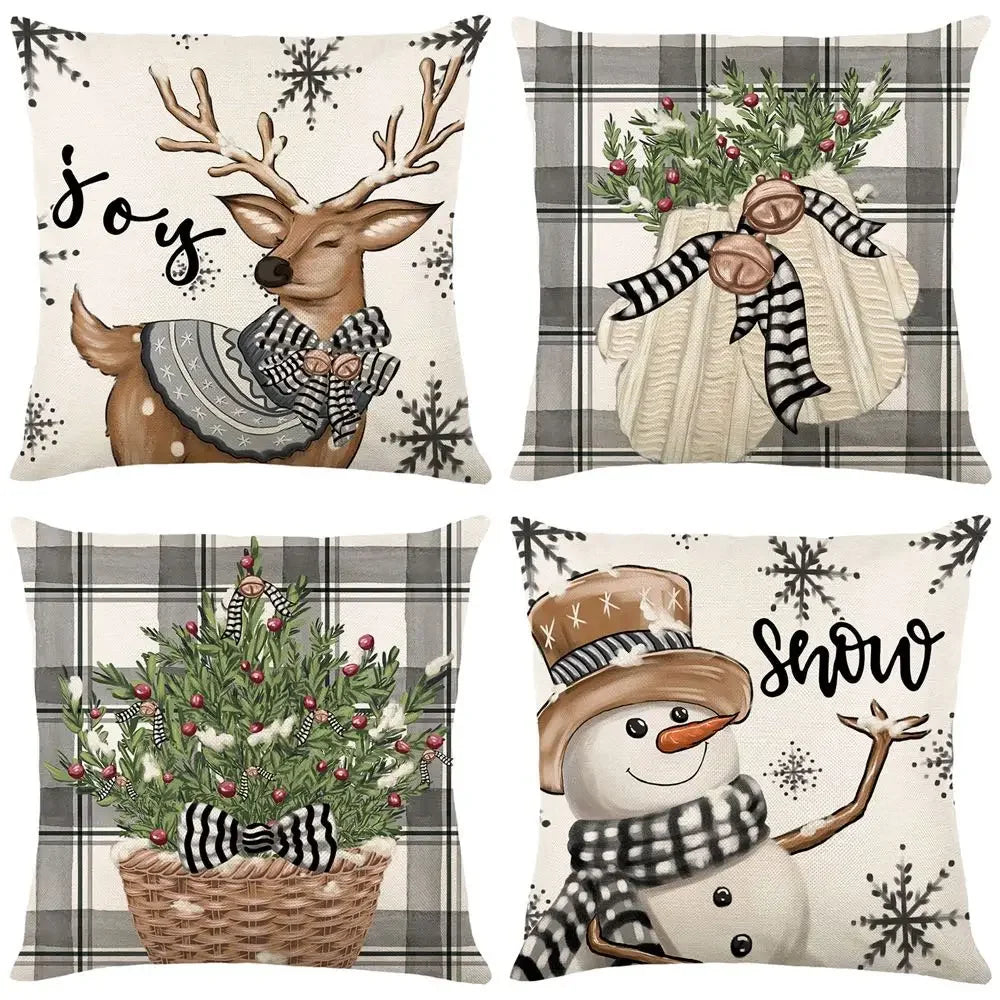 2025 Christmas 45cm Cushion Cover Pillowcase Merry Christmas