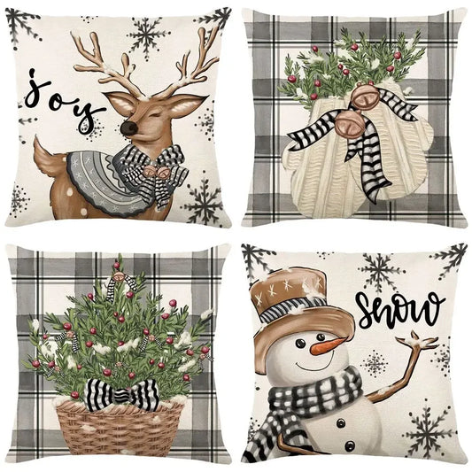 2025 Christmas 45cm Cushion Cover Pillowcase Merry Christmas