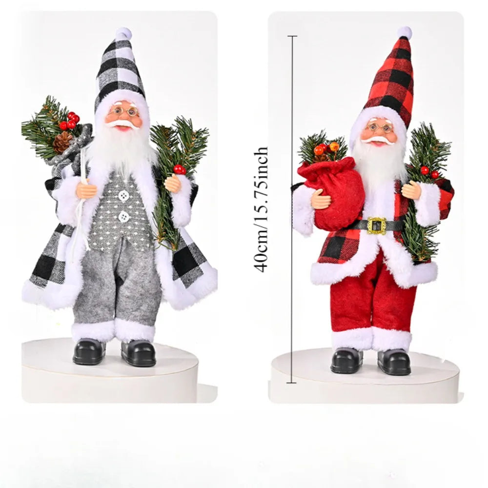 16 Inch Christmas Santa Claus Dolls Standing Santa Claus Figurine