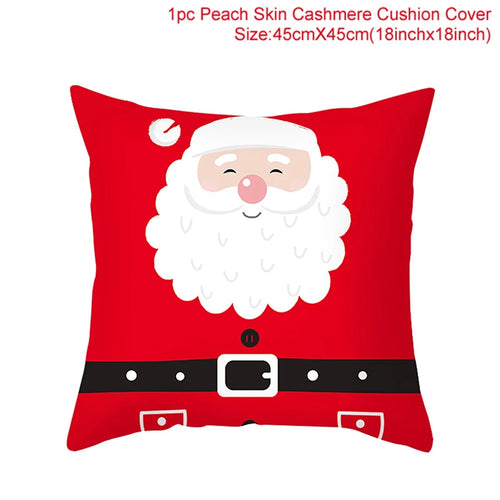 45*45 Christmas Cushion Cover Pillowcase Merry Christmas Decoration