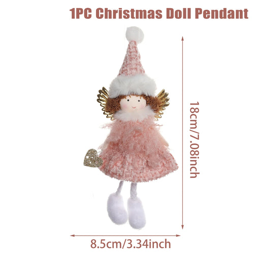 Christmas Angel Doll Pendants Xmas Tree Decor Merry Christmas