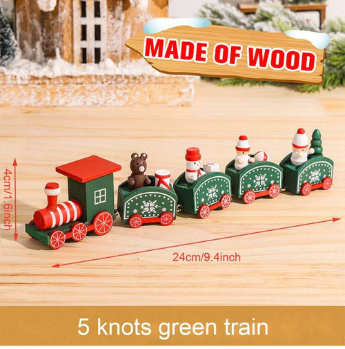 Christmas Wooden Train 2024 Xmas Ornament Merry Christmas Decorations