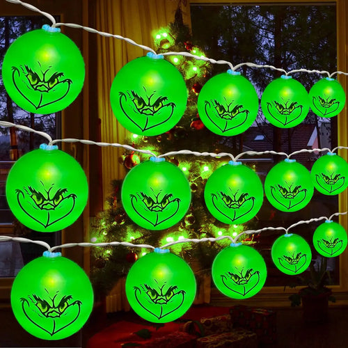 2024 Halloween Day Christmas Decoration Party String Lights Funny