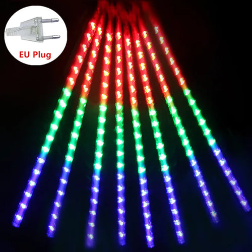 Christmas LED Meteor Garland Festoon Holiday Strip Light Outdoor