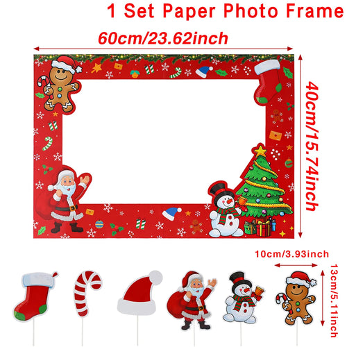 Christmas Frame Photo Prop Merry Christmas Decorations For Home 2024