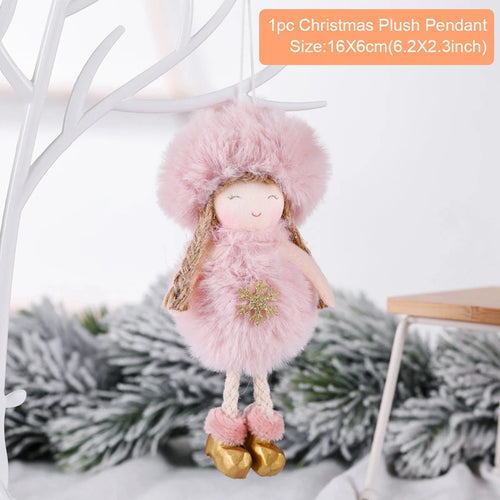 Christmas Angel Doll Pendants Xmas Tree Decor Merry Christmas