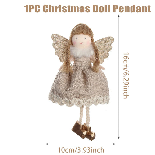 Christmas Angel Doll Pendants Xmas Tree Decor Merry Christmas