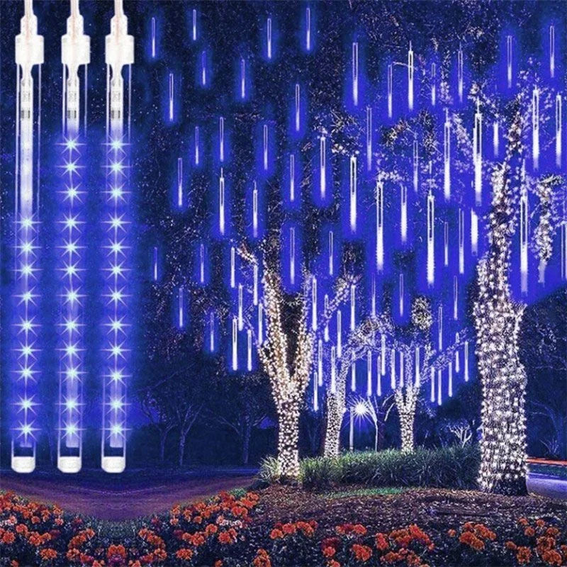 Christmas LED Meteor Garland Festoon Holiday Strip Light Outdoor