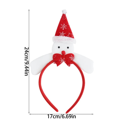 Merry Christmas Headbands Cute Xmas Santa Elk Antlers Headband Hair