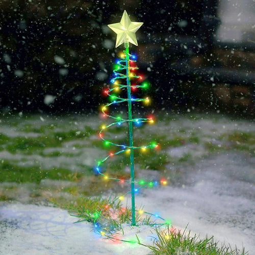 Outdoor Waterproof Solar Led Christmas Tree Decoration Solar Powered