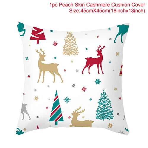 45*45 Christmas Cushion Cover Pillowcase Merry Christmas Decoration