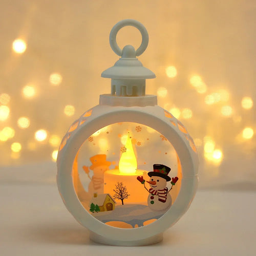 New Christmas Wind Lamp Candle Table Lamp Small Night Lamp Elderly