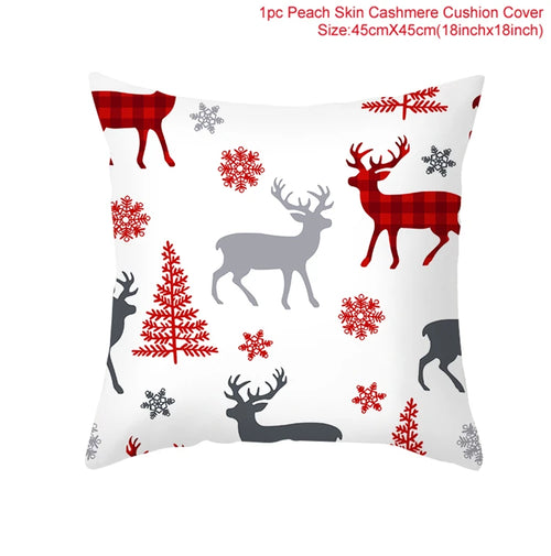 45*45 Christmas Cushion Cover Pillowcase Merry Christmas Decoration