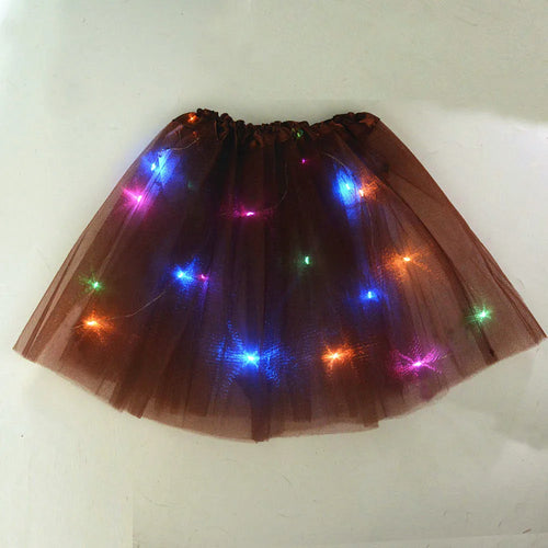 Women Kids Fairy Costume Girls Light Up Led Tutu Skirt Glow Magic Elk