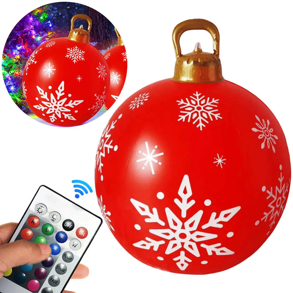 24 Inch Giant Inflatable Christmas Balls PVC Giant Inflatable